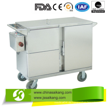 Edelstahl isolierte Lebensmittelwagen Skh012-1, elektrisch beheizt (Wärmespeicher), Saikang